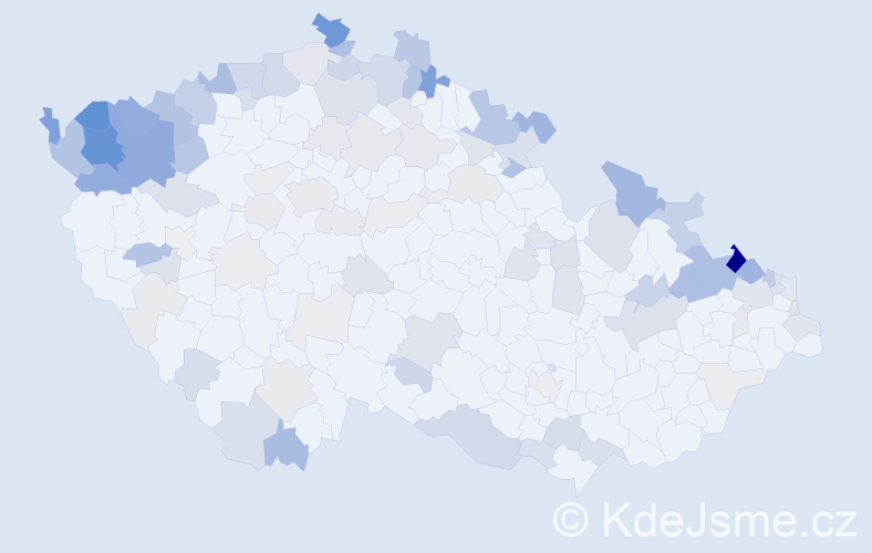 Jméno: 'Manfred', počet výskytů 315 v celé ČR