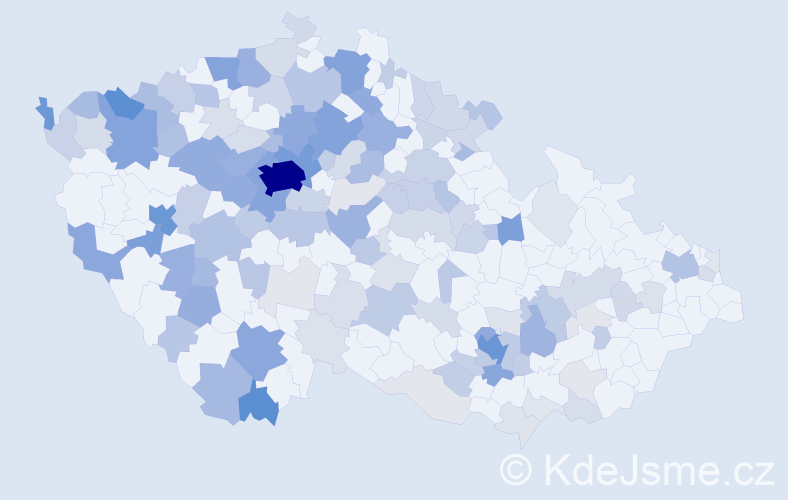 Jméno: 'Yuliya', počet výskytů 657 v celé ČR