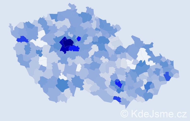 Jméno: 'Albert', počet výskytů 2249 v celé ČR