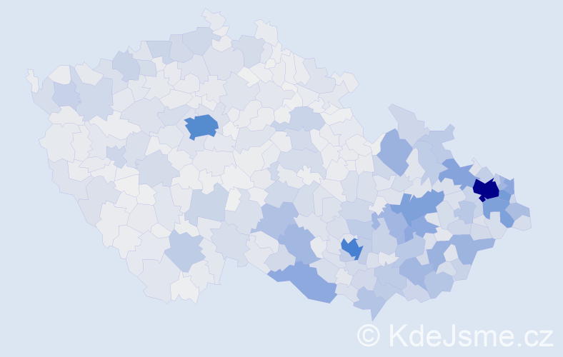 Jméno: 'Rostislav', počet výskytů 17260 v celé ČR