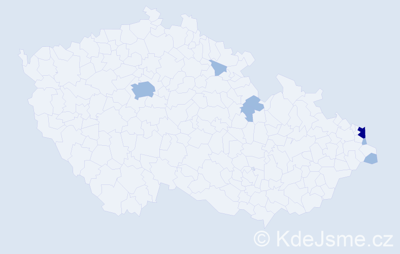 Jméno: 'Przemysław', počet výskytů 11 v celé ČR
