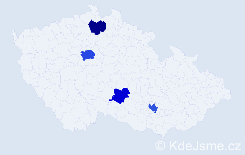 Jméno: 'Anna Vladimirovna', počet výskytů 10 v celé ČR