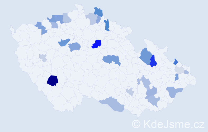 Jméno: 'Ramon', počet výskytů 50 v celé ČR
