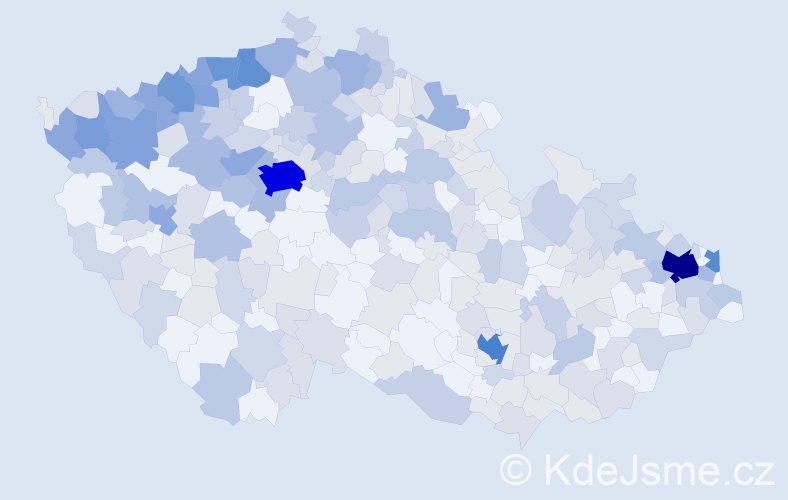 Jméno: 'Gizela', počet výskytů 661 v celé ČR