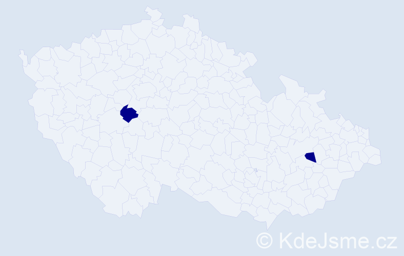 Jméno: 'Čestislav', počet výskytů 2 v celé ČR