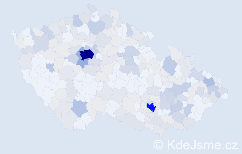 Jméno: 'Tom', počet výskytů 501 v celé ČR