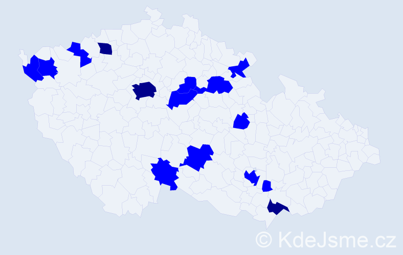 Jméno: 'Jana Anna', počet výskytů 18 v celé ČR