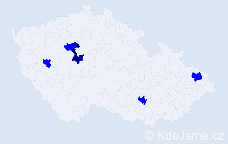 Jméno: 'Enes', počet výskytů 6 v celé ČR