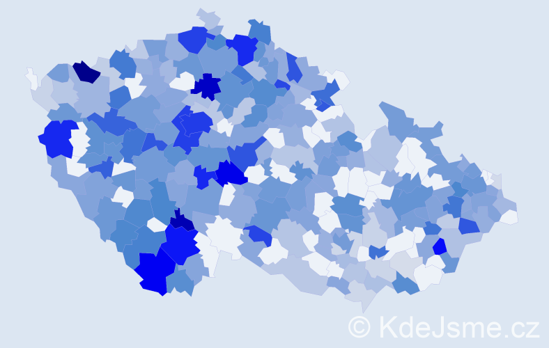 Jméno: 'Johanka', počet výskytů 637 v celé ČR