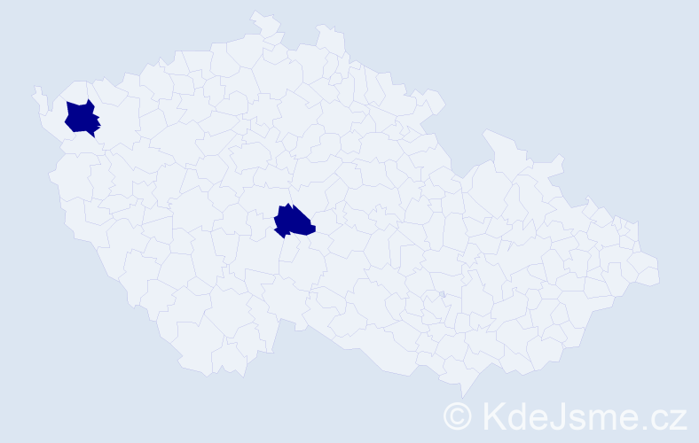Jméno: 'Jean Paul', počet výskytů 2 v celé ČR