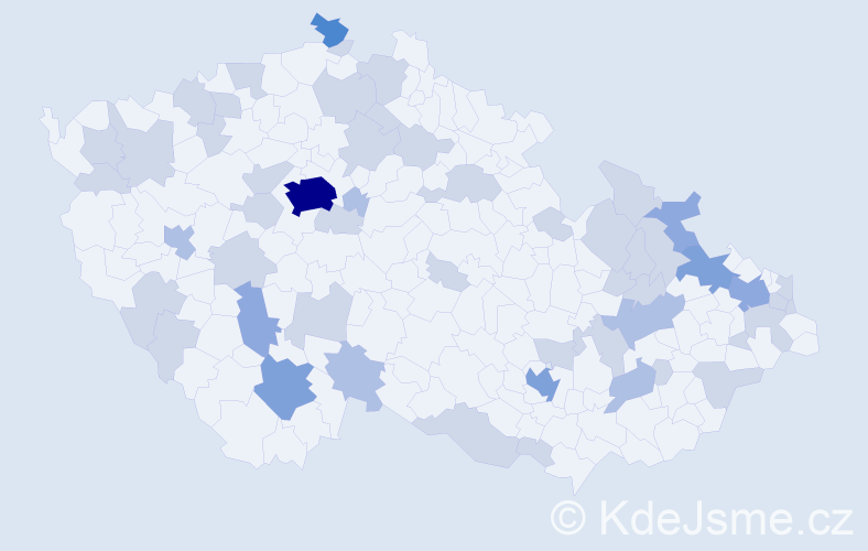 Jméno: 'Roxana', počet výskytů 93 v celé ČR