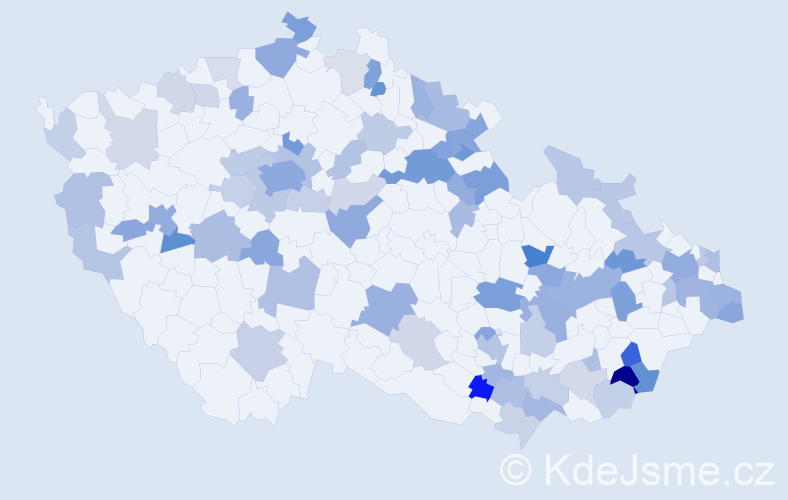 Jméno: 'Anetta', počet výskytů 163 v celé ČR