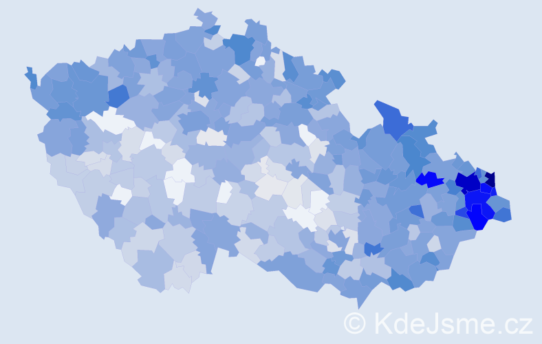 Jméno: 'Emília', počet výskytů 1952 v celé ČR