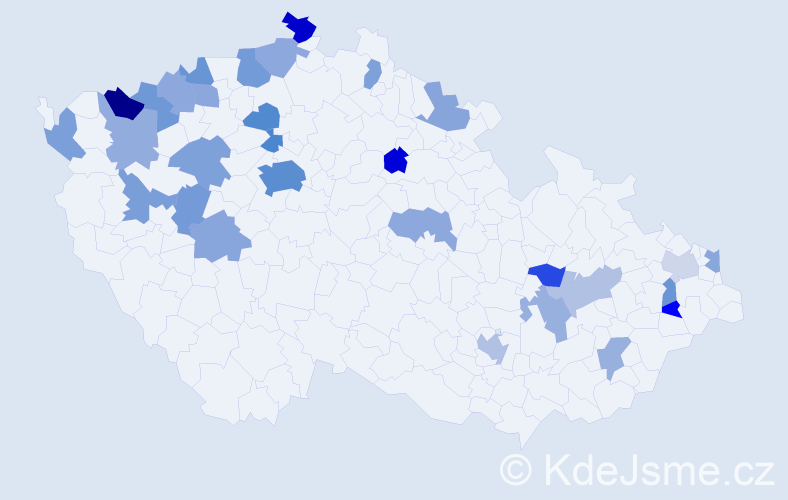 Jméno: 'Anh', počet výskytů 52 v celé ČR
