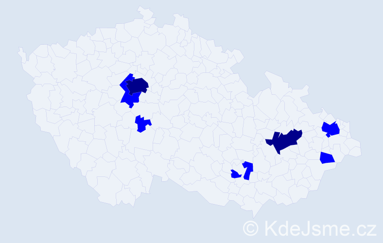 Jméno: 'Mátyás', počet výskytů 9 v celé ČR