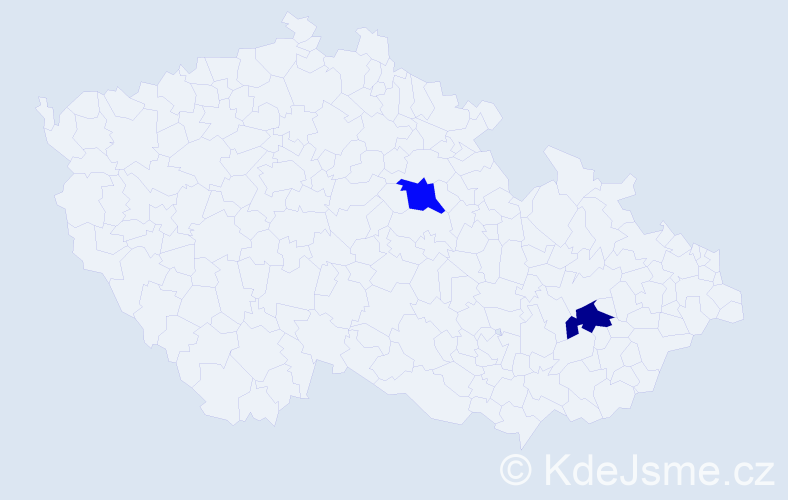 Jméno: 'Ariunzorig', počet výskytů 2 v celé ČR