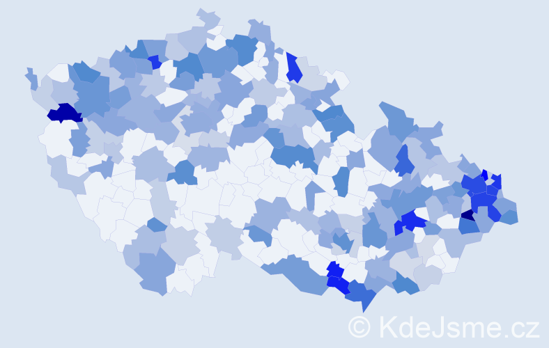 Jméno: 'Alojz', počet výskytů 382 v celé ČR