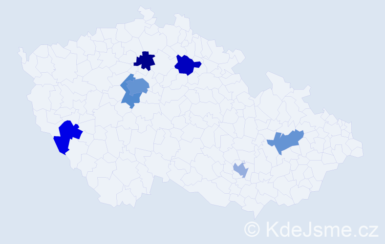 Jméno: 'Yulian', počet výskytů 12 v celé ČR