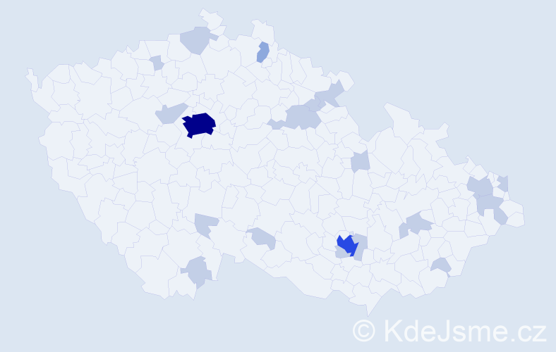 Jméno: 'Alessandra', počet výskytů 36 v celé ČR