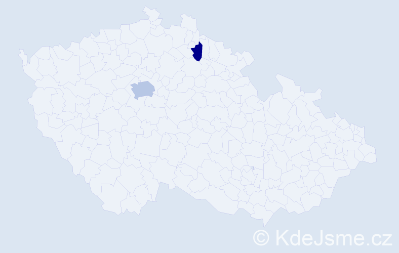 Jméno: 'Mikel', počet výskytů 4 v celé ČR