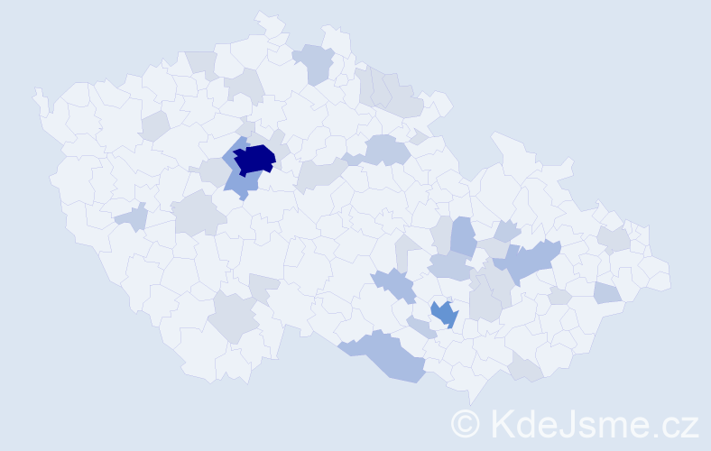 Jméno: 'Jasna', počet výskytů 81 v celé ČR