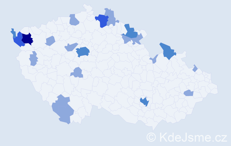 Jméno: 'Sieglinde', počet výskytů 36 v celé ČR