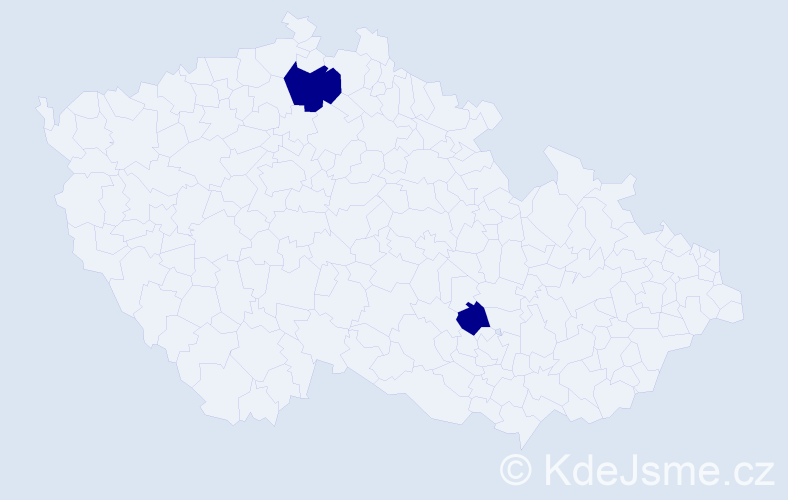 Jméno: 'Rommi', počet výskytů 2 v celé ČR