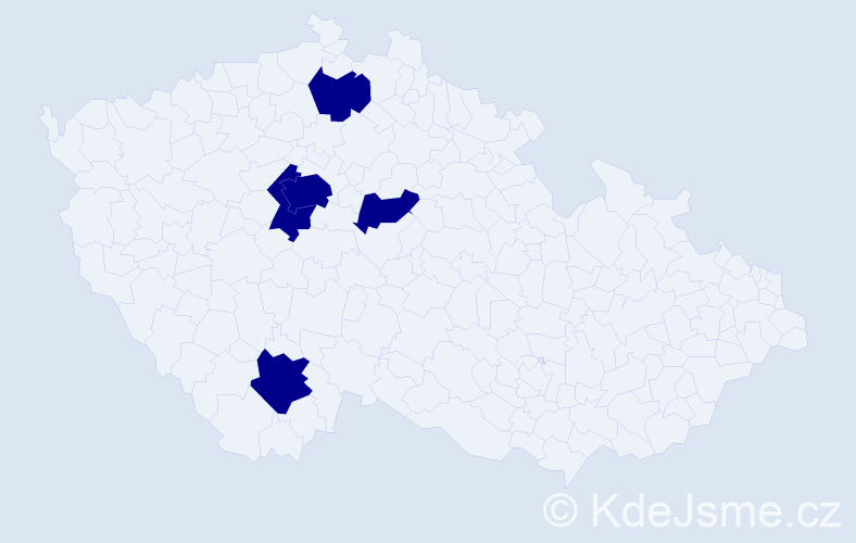 Jméno: 'Andrew David', počet výskytů 5 v celé ČR