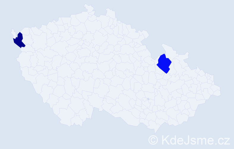 Jméno: 'Nhat Quang', počet výskytů 2 v celé ČR