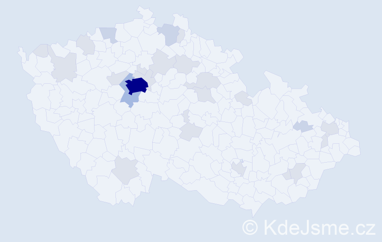 Jméno: 'Gordana', počet výskytů 55 v celé ČR