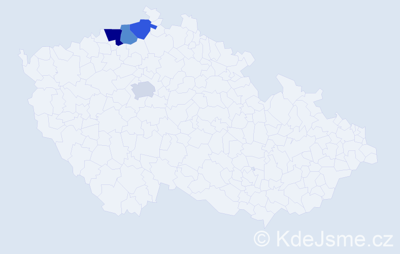 Jméno: 'Xuan Dinh', počet výskytů 5 v celé ČR