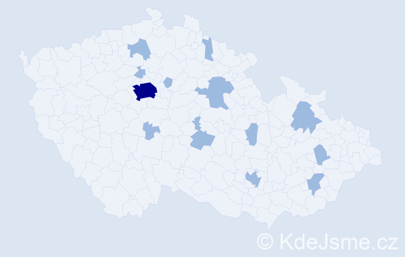 Jméno: 'Erin', počet výskytů 18 v celé ČR