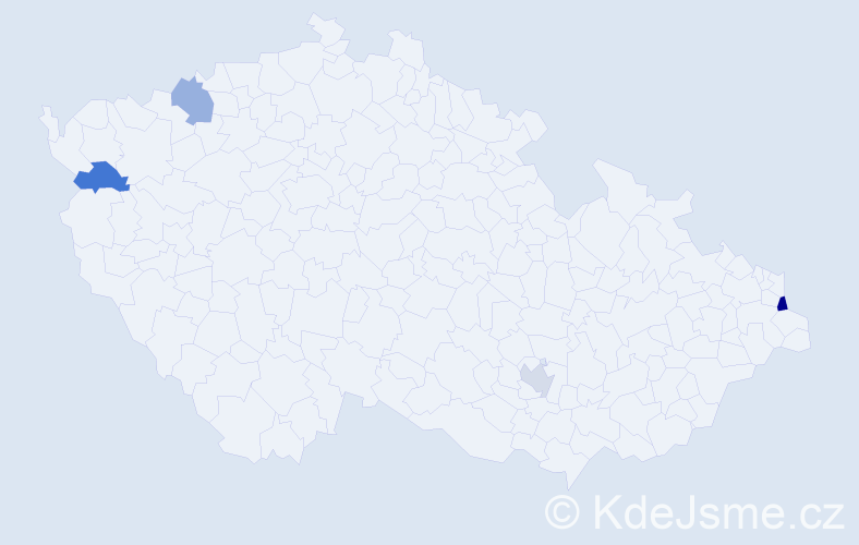 Jméno: 'Kornelius', počet výskytů 5 v celé ČR