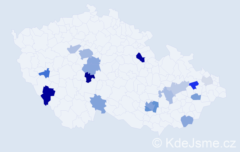 Jméno: 'Wendy', počet výskytů 32 v celé ČR