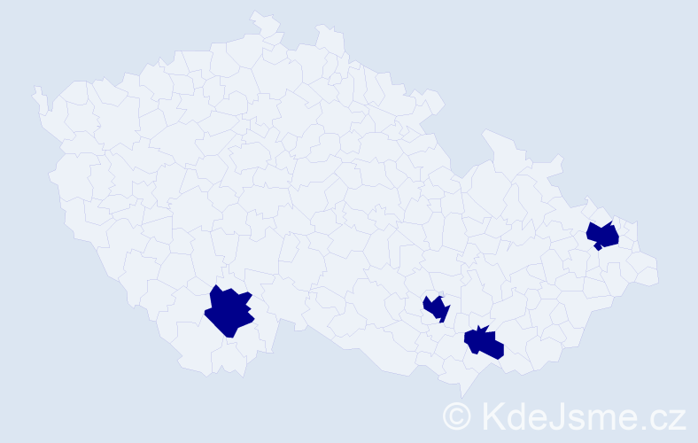 Jméno: 'Fatmir', počet výskytů 4 v celé ČR
