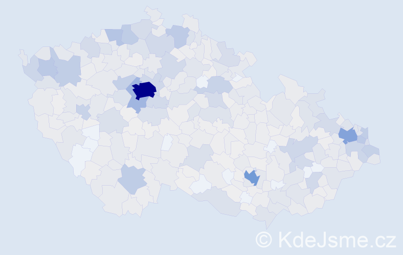 Jméno: 'Natalie', počet výskytů 2136 v celé ČR