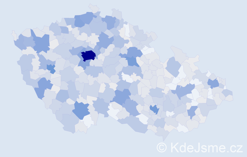 Jméno: 'Vítek', počet výskytů 1228 v celé ČR