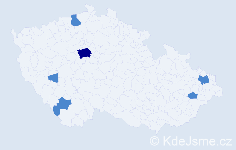 Jméno: 'Eleonore', počet výskytů 8 v celé ČR