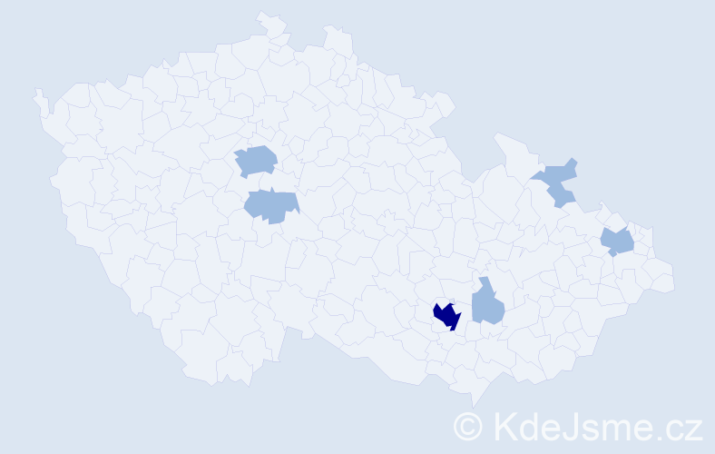 Jméno: 'Lee', počet výskytů 9 v celé ČR