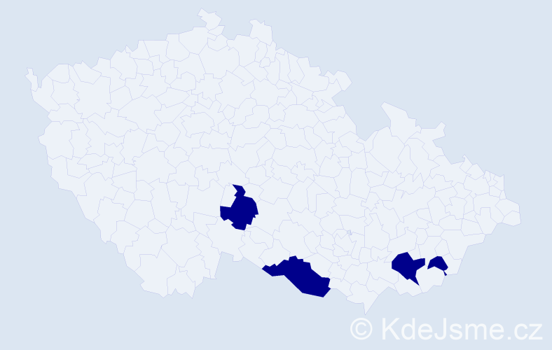 Jméno: 'Alan Josef', počet výskytů 4 v celé ČR