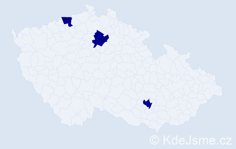 Jméno: 'Anesa', počet výskytů 3 v celé ČR