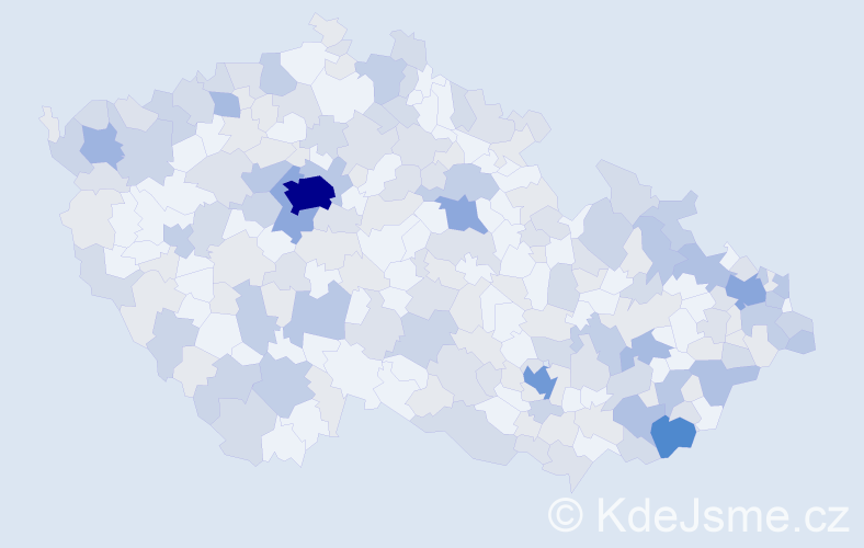 Jméno: 'Justina', počet výskytů 480 v celé ČR