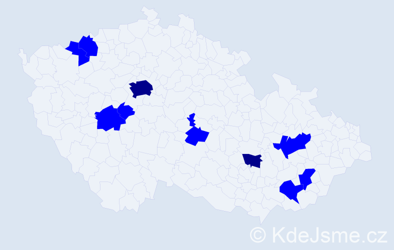 Jméno: 'Enkhjin', počet výskytů 12 v celé ČR