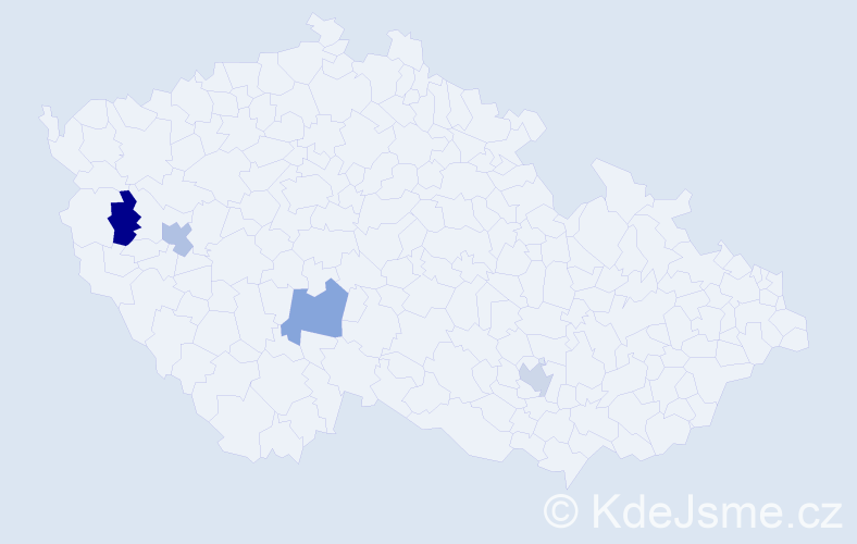 Jméno: 'Max Alexander', počet výskytů 4 v celé ČR