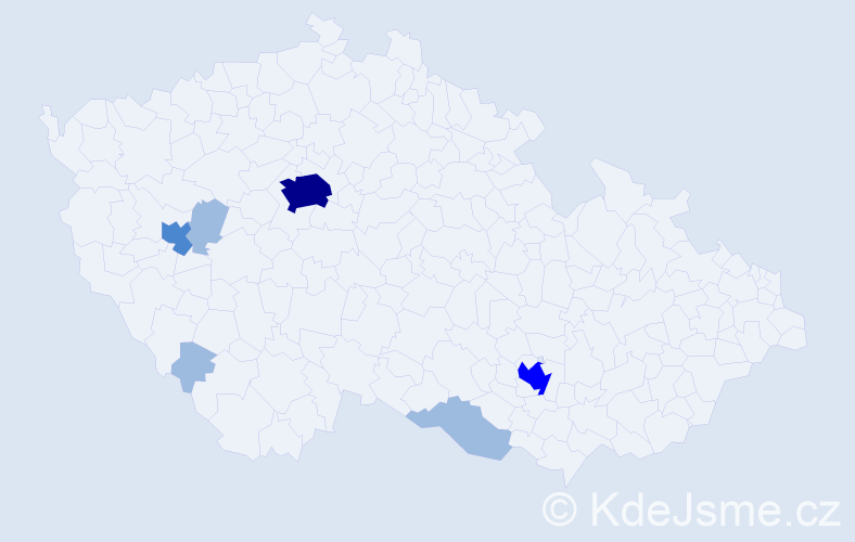 Jméno: 'Oyun Erdene', počet výskytů 12 v celé ČR