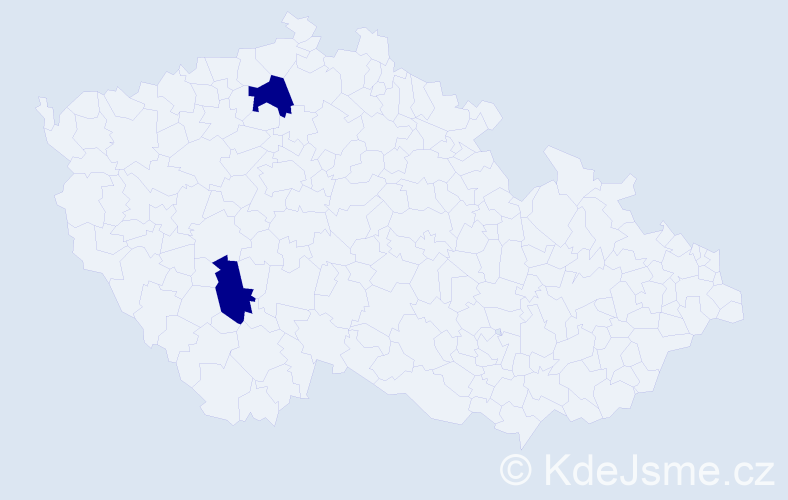 Jméno: 'Tugsbayar', počet výskytů 2 v celé ČR