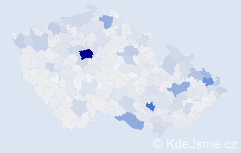 Jméno: 'Maria', počet výskytů 2312 v celé ČR