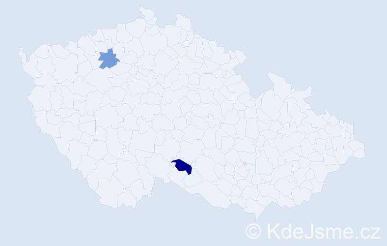Jméno: 'Tomek', počet výskytů 2 v celé ČR