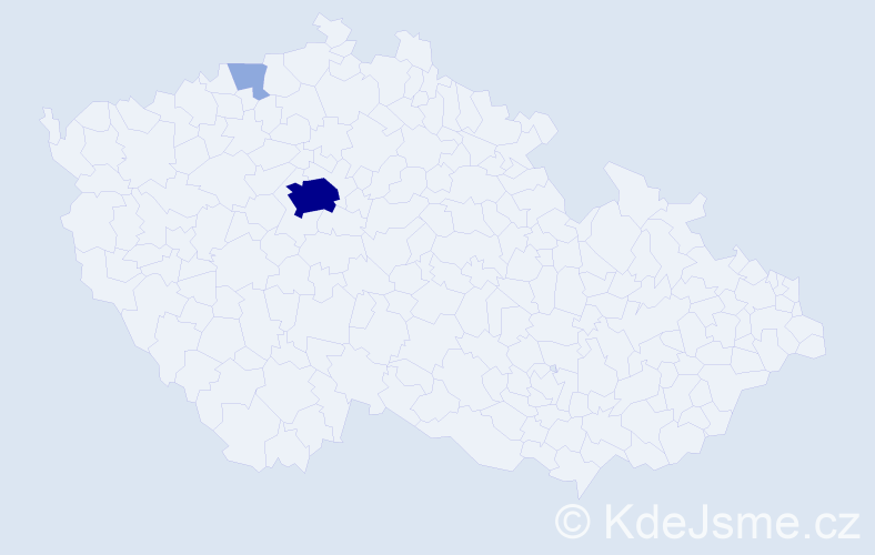 Jméno: 'Inara', počet výskytů 6 v celé ČR