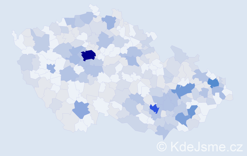 Jméno: 'Radomila', počet výskytů 459 v celé ČR